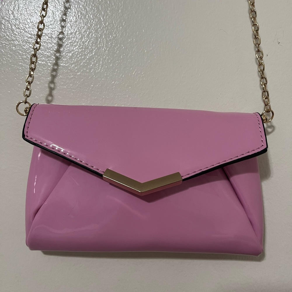 Pink chain purse